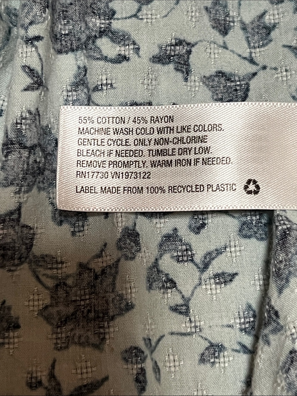 Floral Puff-Sleeve Cotton Dress - Picture 6 of 6